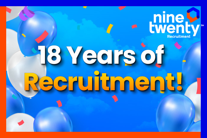 Nine Twenty Recruitment turns... 18!